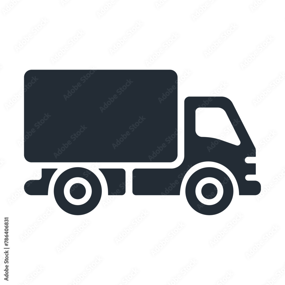 Truck: An Iconic and Versatile Illustration Perfect for Icons and Logos, Signifying Power, Reliability, and Efficiency in Transportation Truck: An Iconic and Versatile Illustration Perfect for Icons and Logos, Signifying Power, Reliability, and Efficiency in Transportation