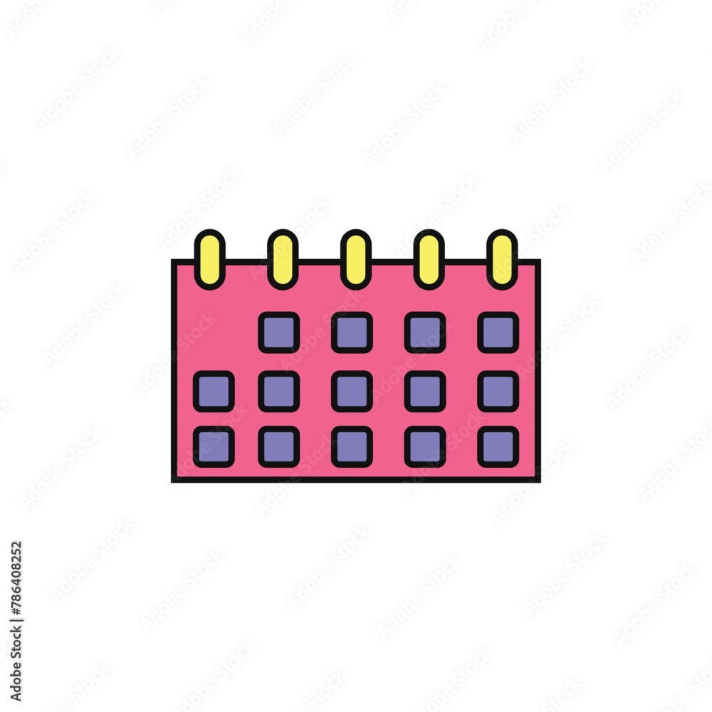 calendar vector type icon
