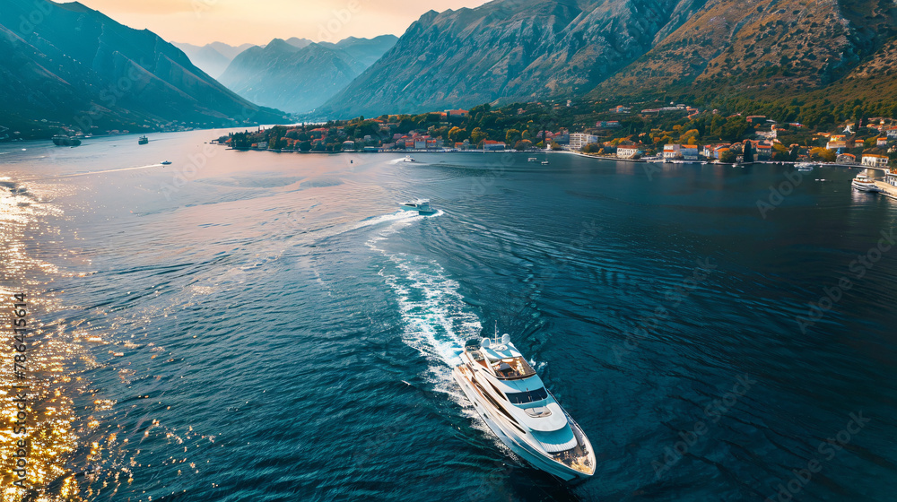 Passenger yacht in Adriatic sea