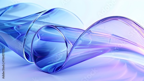 Vibrant Colorful Twisted Glass Tubes with Neon Glows for Engaging Energetic Abstract Background