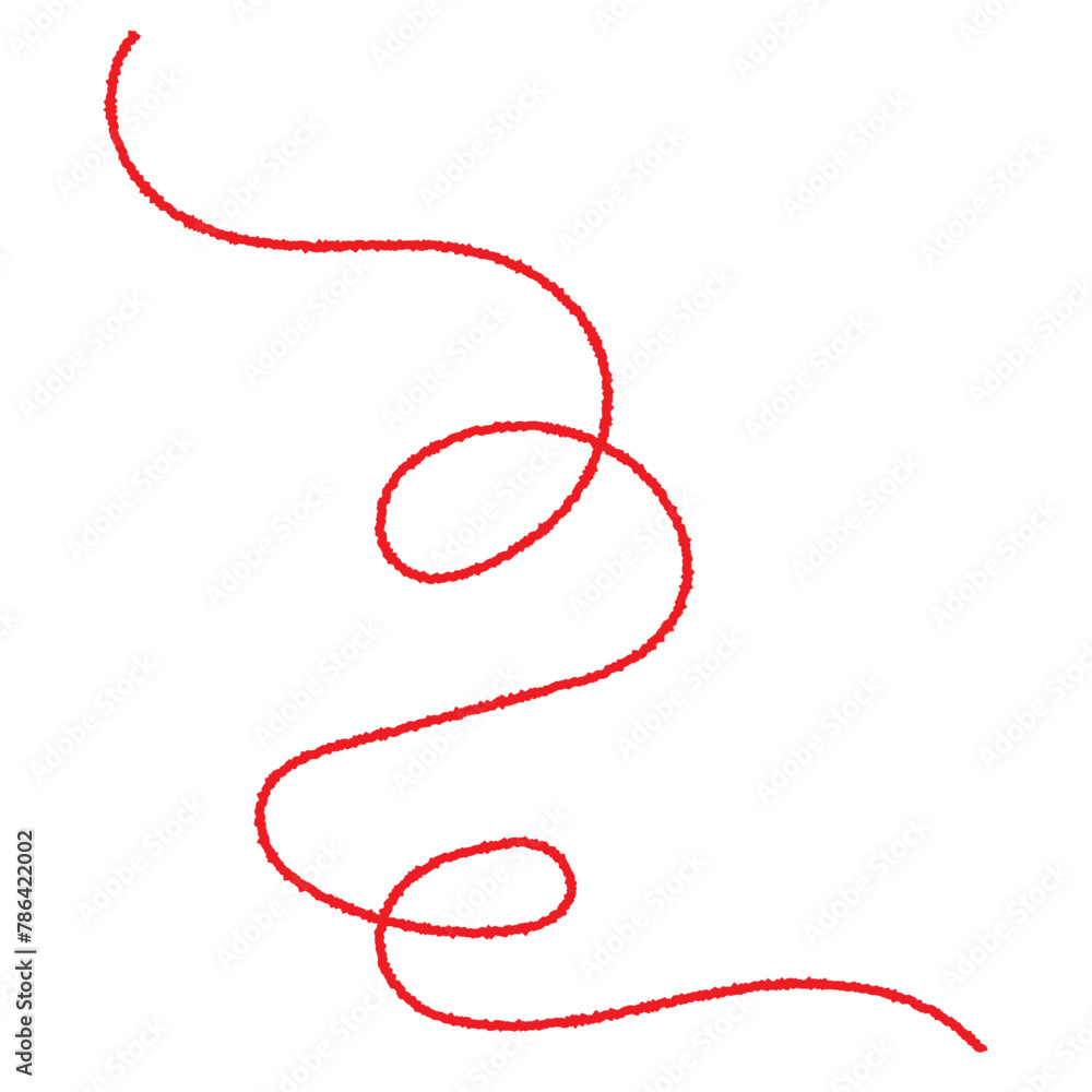 red thread isolated on white background red thread isolated on white background
