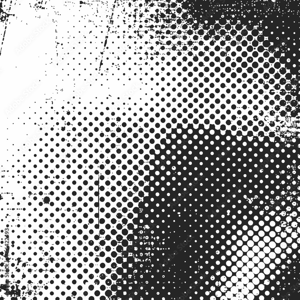 a black and white photo of a halftone pattern