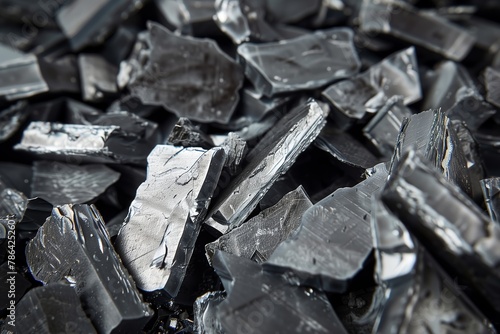 pile of unprocessed lead metal ore