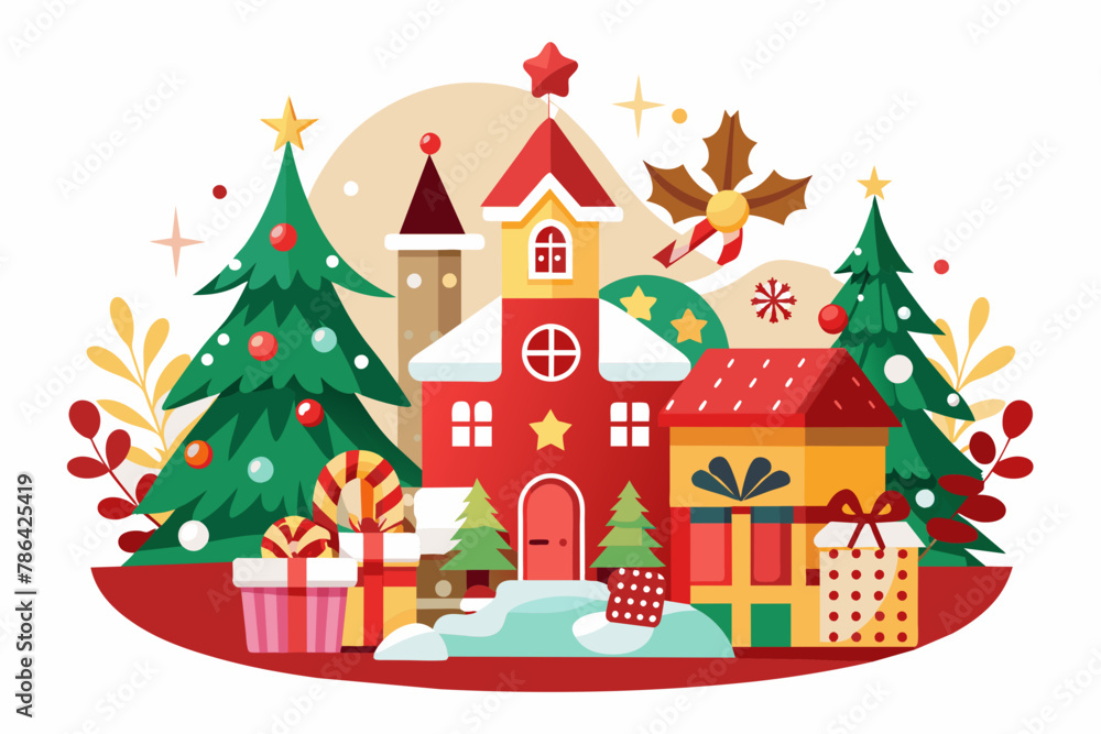 Holiday theme white background Holiday theme white background