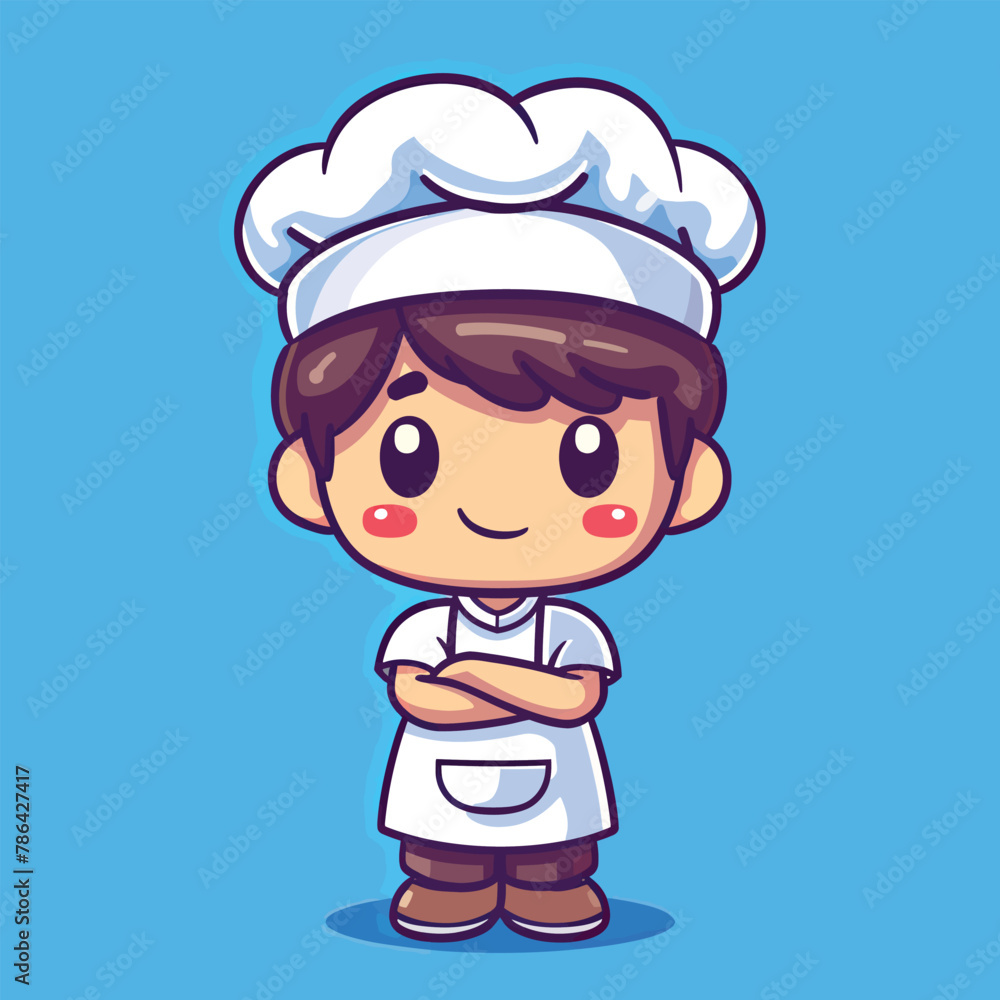 a cartoon character wearing a chef's hat a cartoon character wearing a chef's hat