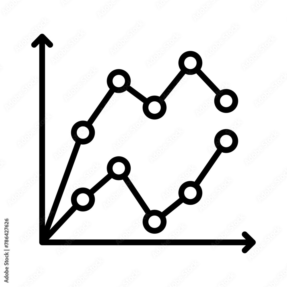 monthly profit vector design line icon element monthly profit vector design line icon element