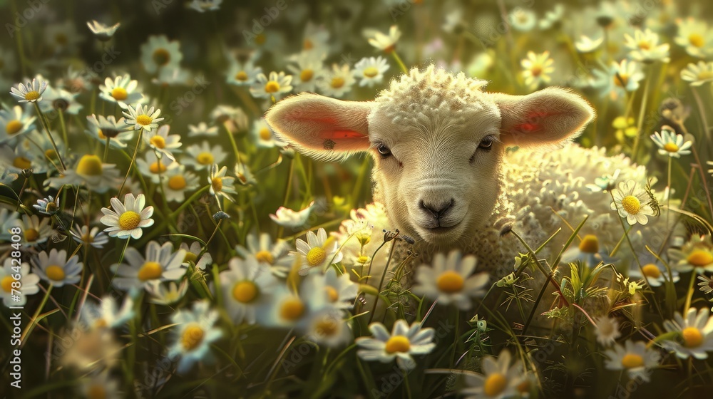 Carve a quiet spring amidst bright daisies. Carve a quiet spring amidst bright daisies.