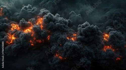 Blaze of Darkness: Black Smoke Engulfed Inferno