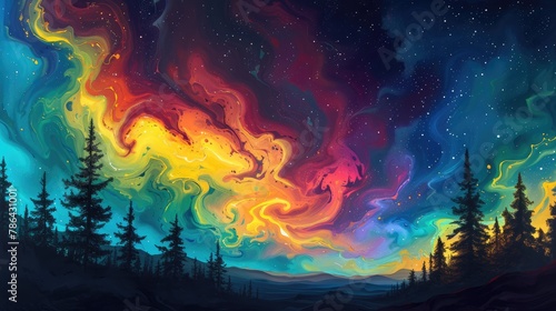 Celestial Symphony: A Colorful Overture photo