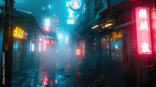 Tokyo Noir: Neon-lit Streets