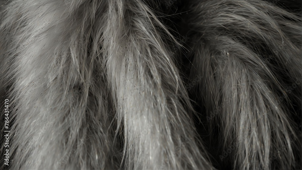 black and white fur close-up texture from Generative AI black and white fur close-up texture from Generative AI