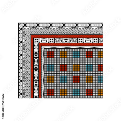 bedsheet design digital art use hand work and digital printing