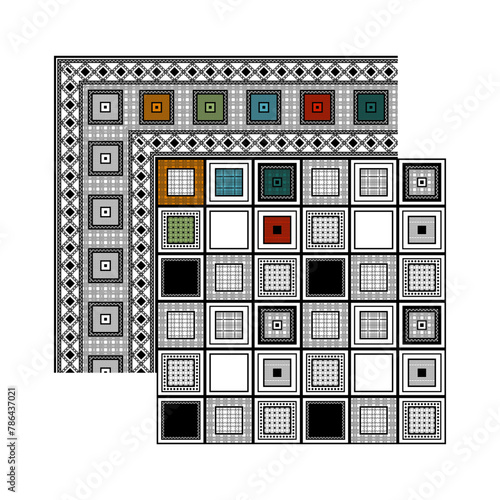 bedsheet design digital art use hand work and digital printing