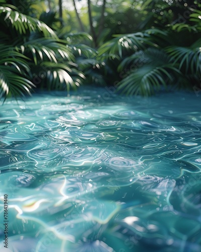Consider how Material Fluid Water can evoke feelings of tranquility and serenity through its graceful and flowing nature ,super realistic,soft shadown
