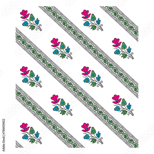 bedsheet design digital art use hand work and digital printing