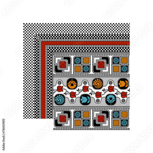 bedsheet design digital art use hand work and digital printing