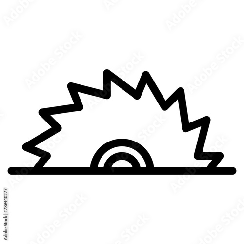 Circular saw blade icon