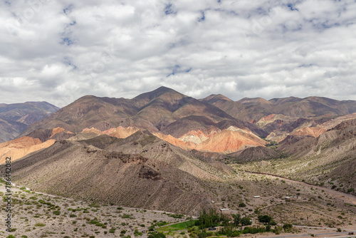Colorful hills in Tilcara in Jujuy, Argentina.
