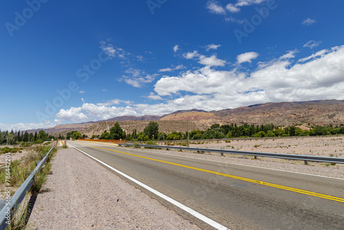 Route 9 in Yacoraite, Jujuy province, Argentina. photo