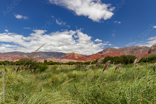 Panoramic view of the hills in in Uquia, province of Jujuy, Argentina. photo