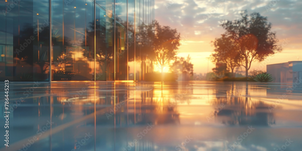 modern glass building with a motion blur effect and sunlight reflections on the surface, Blurred glass wall of modern business office building modern glass building with a motion blur effect and sunlight reflections on the surface, Blurred glass wall of modern business office building