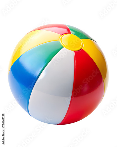 beach ball isolated on transparent background
