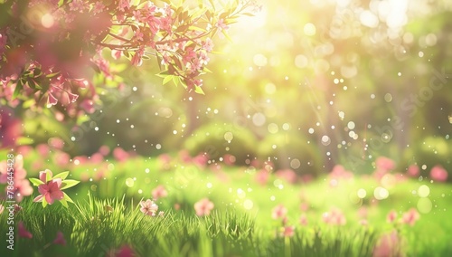 "Blissful Spring Meadow: Serene Nature Landscape" © FU