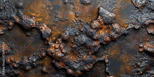 Rusted metal surface covered in rust