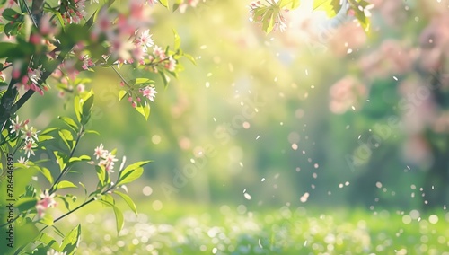"Blissful Spring Meadow: Serene Nature Landscape" © FU