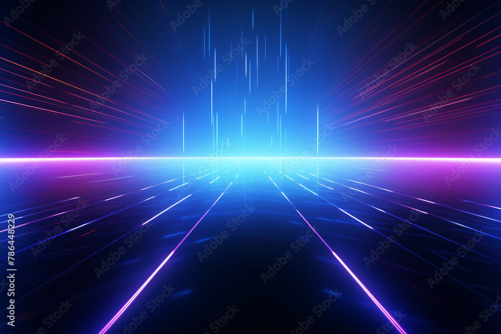 Blue luminous lines technological elements, abstract concept KV main visual business PPT background Blue luminous lines technological elements, abstract concept KV main visual business PPT background