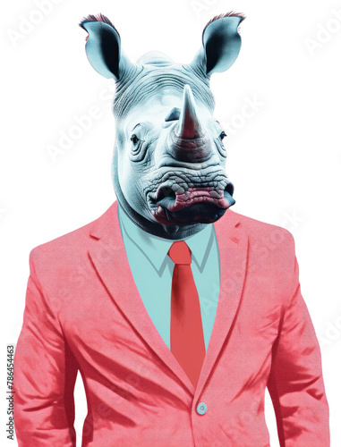 PNG Rhino businessperson animal mammal adult.