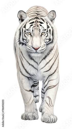 PNG White Tiger tiger wildlife animal.