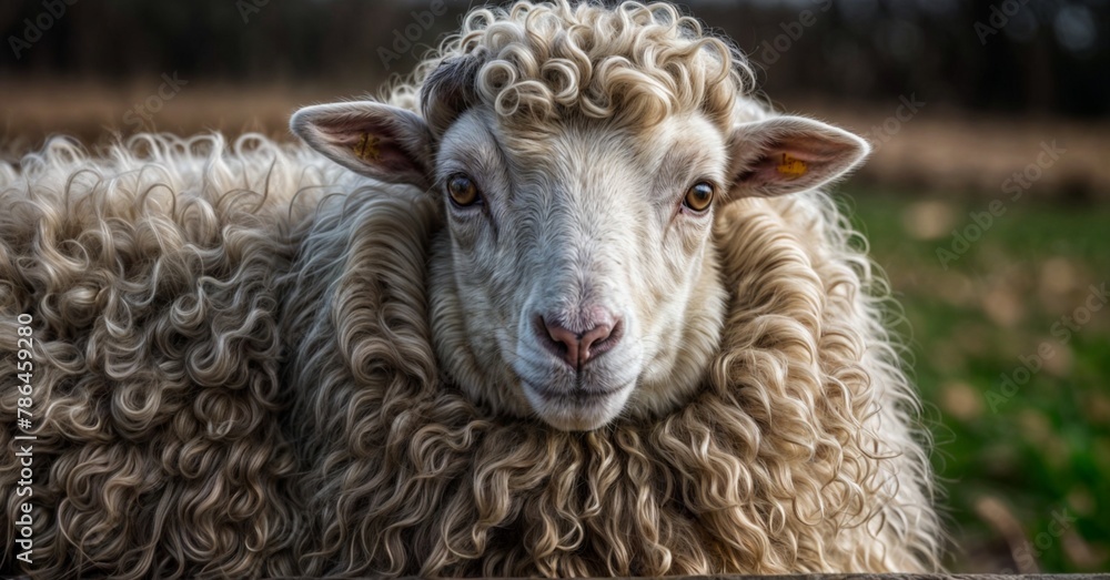White fluffy sheep farm portrait looking at camera isolated on clear background, funny moment, Farmland animals concept White fluffy sheep farm portrait looking at camera isolated on clear background, funny moment, Farmland animals concept
