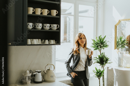 Businesswoman enjoying a mo...