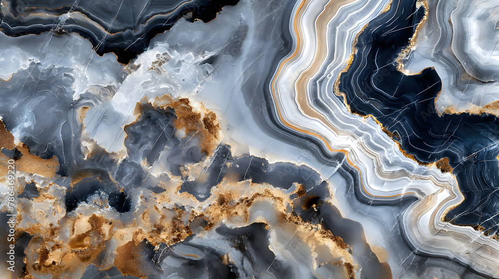 Abstract Elegance: A Luxurious Marble Texture with Golden Veins