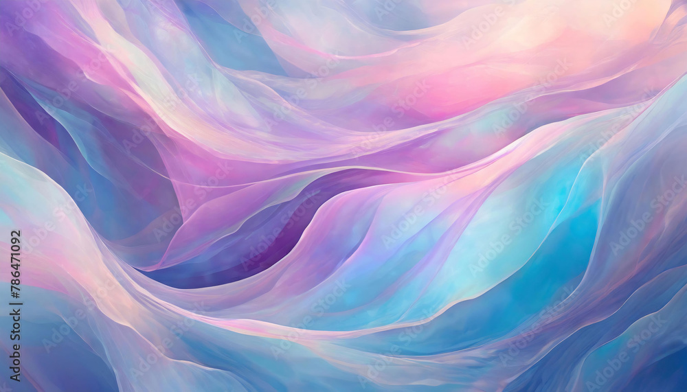 Smooth waves of pastel blues, pinks, and purples creating a calming abstract artwork. Smooth waves of pastel blues, pinks, and purples creating a calming abstract artwork.