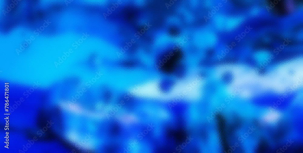 Surreal Blue Glass: Abstract Background with Shimmering Effect