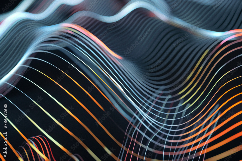 Thin, wavy lines, Futuristic , Cyberpunk Thin, wavy lines, Futuristic , Cyberpunk
