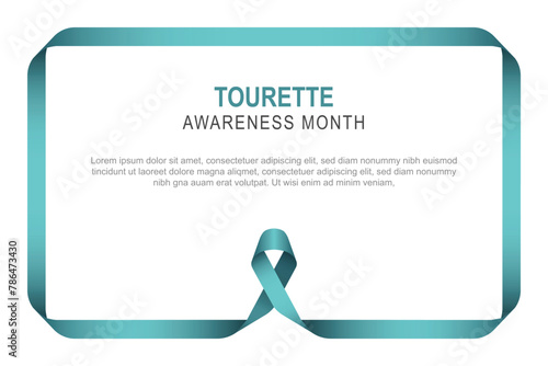 Tourette Awareness Month background.