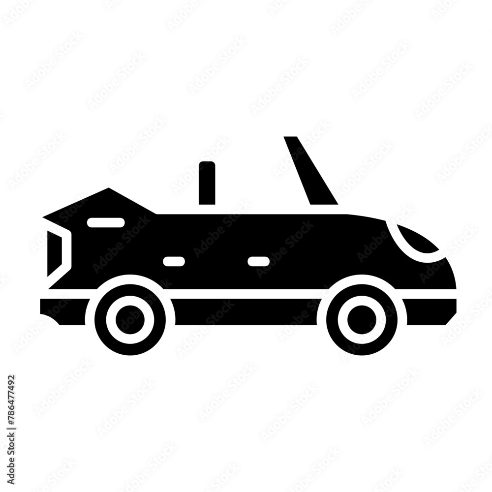 Obraz premium Convertible Car Icon