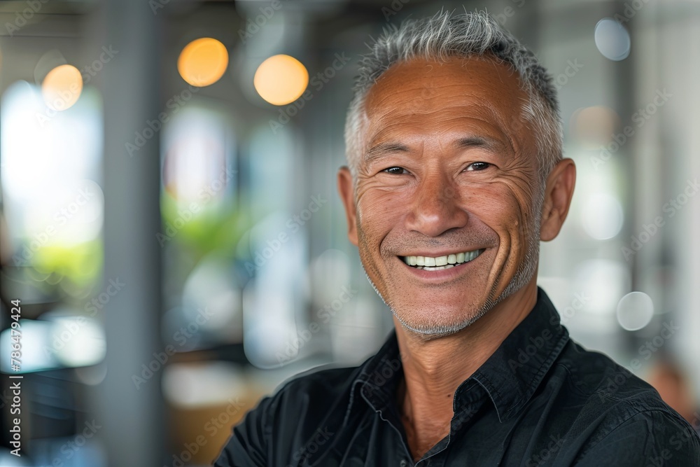 Portrait of a middle aged businessman in office Portrait of a middle aged businessman in office