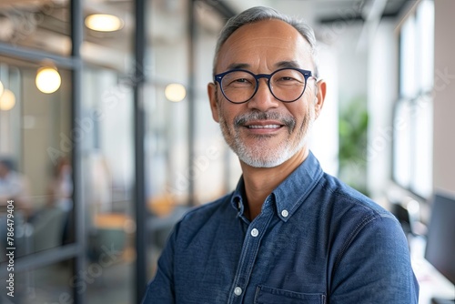 Portrait of a middle aged businessman in office