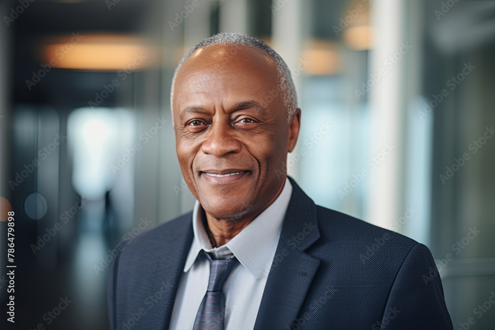 Smiling portrait of a senior businessman Smiling portrait of a senior businessman