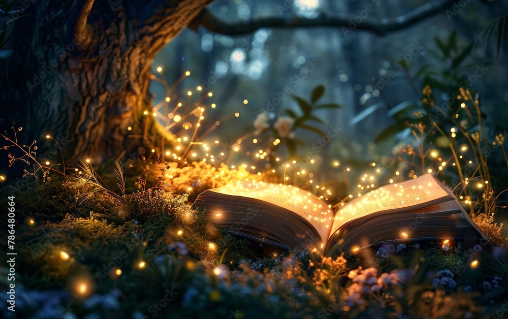 Fototapeta premium Enchanted lights that revive ancient stories