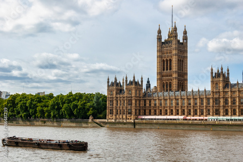 The Palace of Westminster (Houses of Parliament) in the city of Westminster, London, England