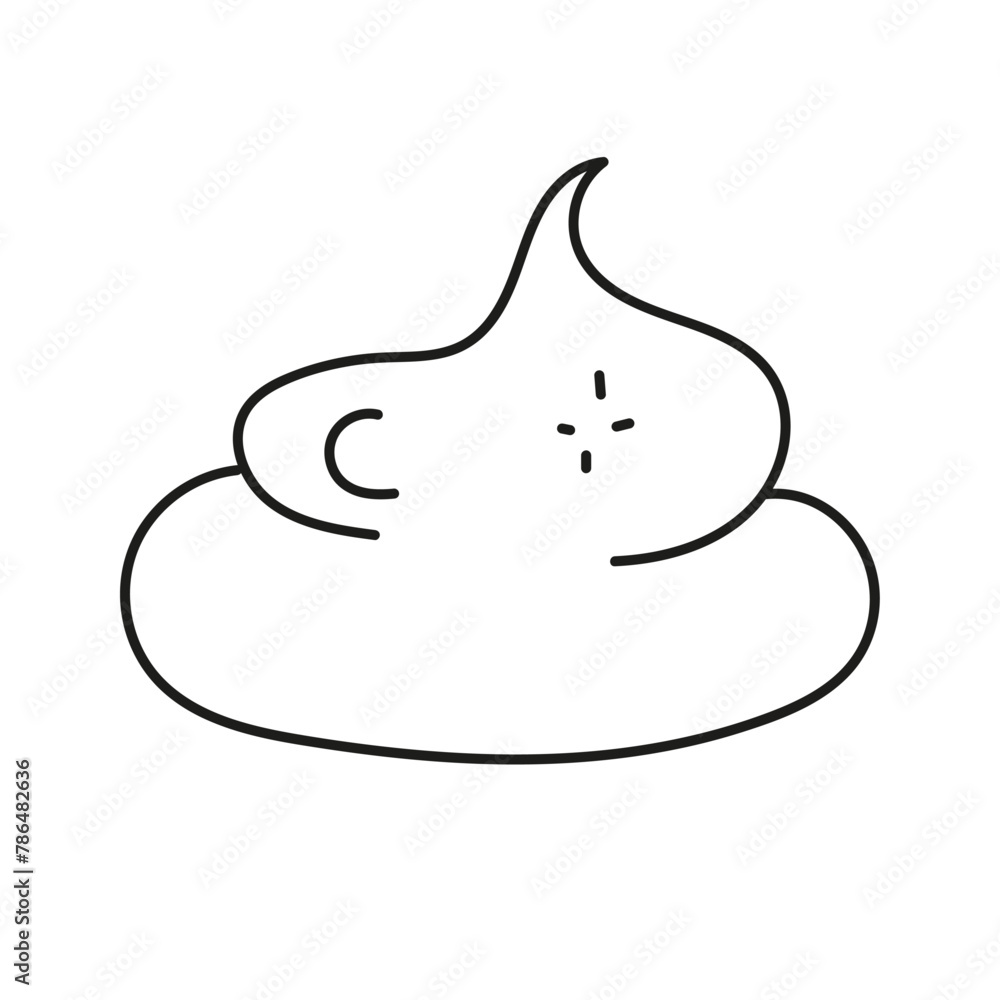 Cosmetic cream. Vector illustration in doodle style Cosmetic cream. Vector illustration in doodle style