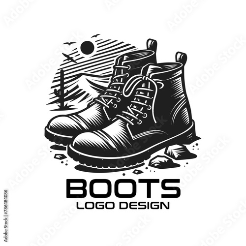Boots Vector Logo Design
