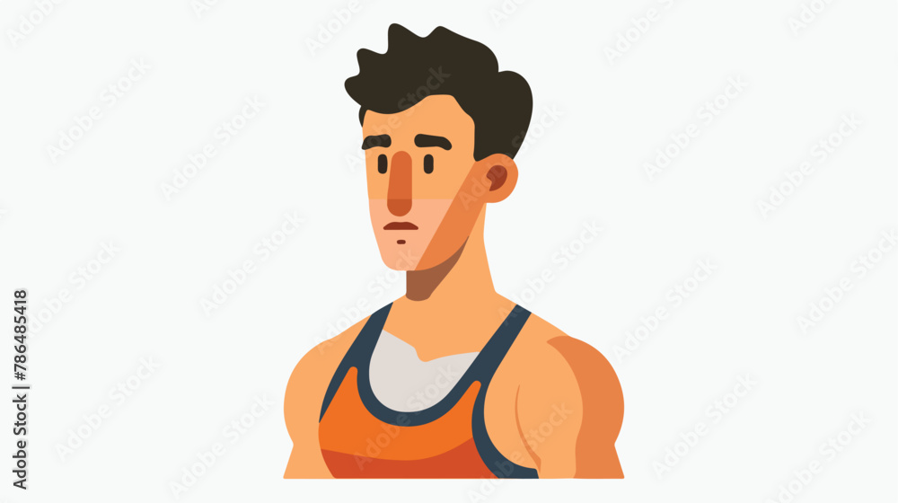 sportsman athlete man color icon vector
