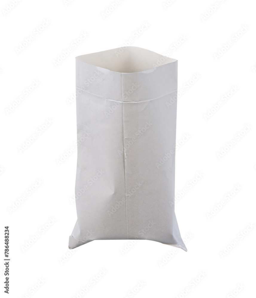 Recycled paper bag isolated on white background. Recycled paper bag isolated on white background.