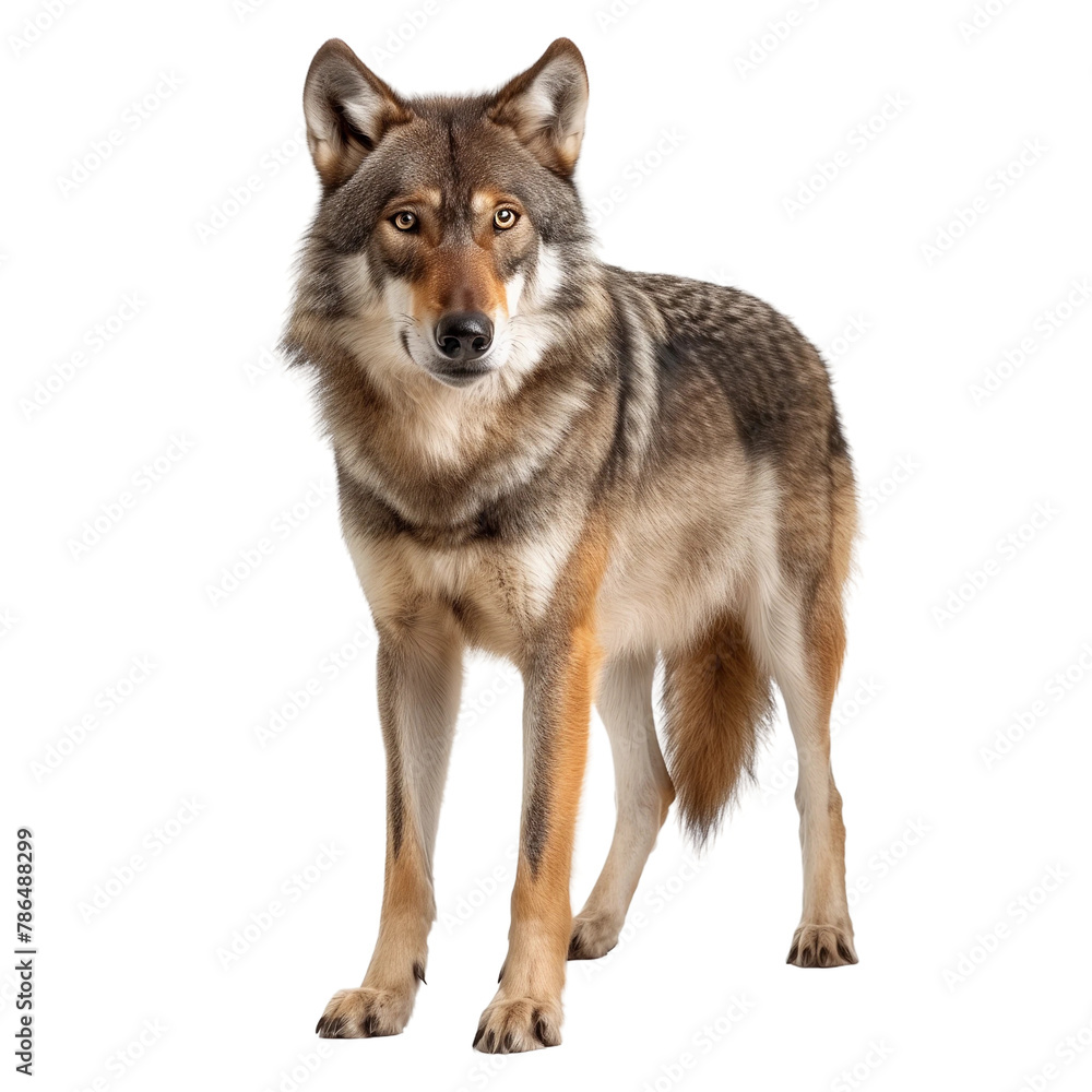 wolf isolated on transparent background